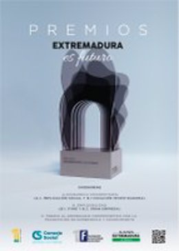 Cartel de los Premios Extremadura es Futuro del Consejo Social de la UEx
