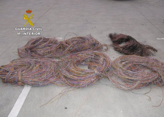 Cable extraído en una docena de municipios de la provincia de Pontevedra.