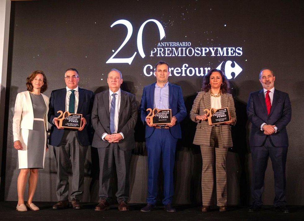 Carrefour ha reconocido a 1.200 pymes como 'estratégicas en la transición alimentaria' durante la vigésima edición de su Jornada Nacional de Pymes Carrefour.