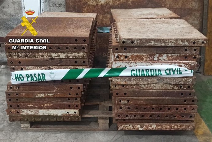 Detenido en Burgos por un robo con fuerza de 61 planchas de encofrado.