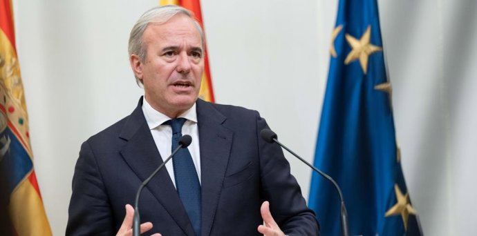Archivo - El presidente del Gobierno de Aragón, Jorge Azcón.