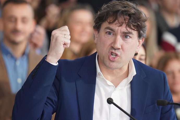 El secretario general del PSE-EE y candidato a Lehendakari, Eneko Andueza.