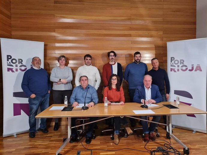 Comparecencia de prensa de 'Por La Rioja'