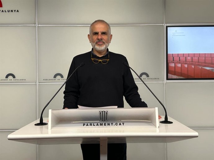 El líder de Cs en el Parlament, Carlos Carrizosa