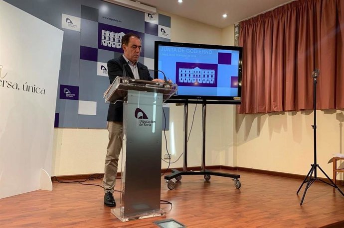 El presidente de la Diputación de Soria tras la Junta de Gobierno
