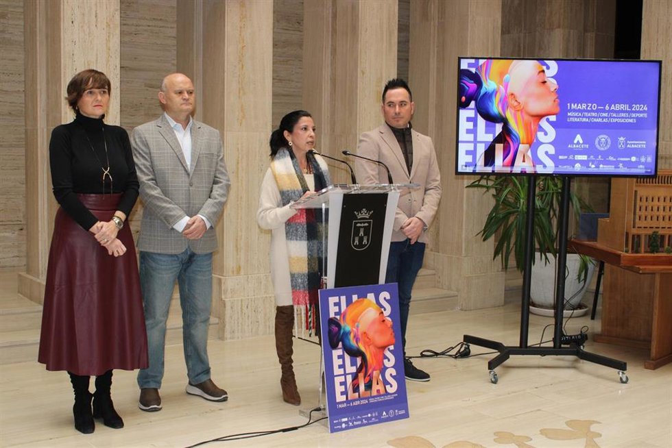 Presentación de los actos por el 8M en Albacete.