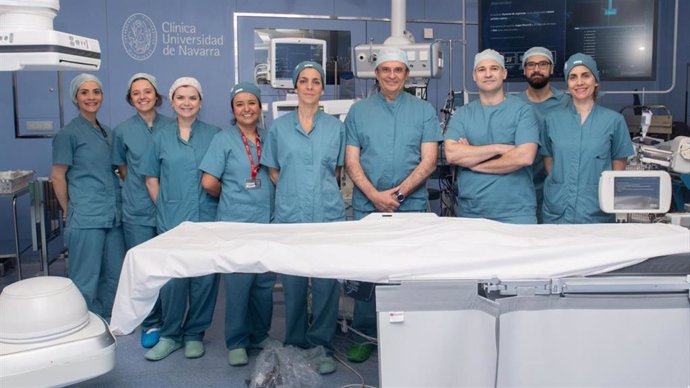 Miembros del equipo de Radiología Intervencionista, Ginecología y Obstetricia y Anestesia de la Clínica Universidad de Navarra implicados en el abordaje multidisciplinar de las hemorragias postparto.