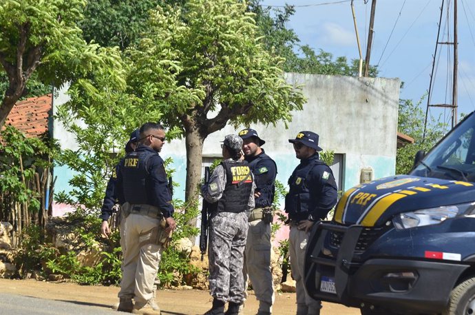 February 26, 2024, Barauna, Rio Grande Do Norte, Brasil: RIO GRANDE DO NORTE (RN) 02/26/20224-SEARCH-FORAGIDOS-MOSSORO. Task force between the border of RN and CE, is increasingly intense in the search for fugitives from the federal prison of Mossoro, i