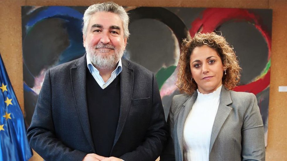Encuentro entre el presidente del CSD, José Manuel Rodríguez Uribes, y la presidenta de la Liga F, Beatriz Álvarez