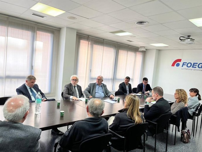 Reunión de Foment del Treball con la Federació d'Organitzacions Empresarials de Girona (FOEG)