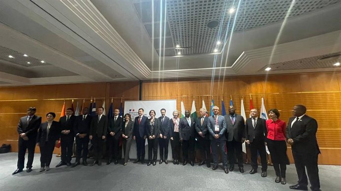Casal amb altres ministres d'Agricultura en la fira de París