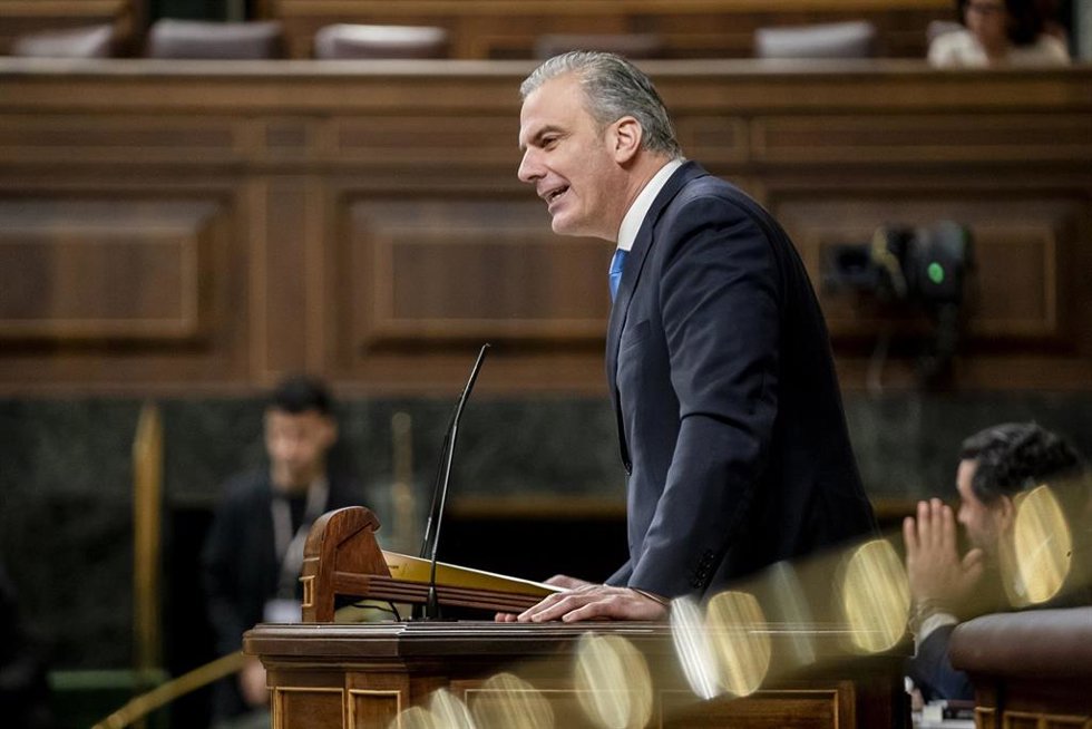 El portavoz de Justicia de Vox en el Congreso, Javier Ortega Smith