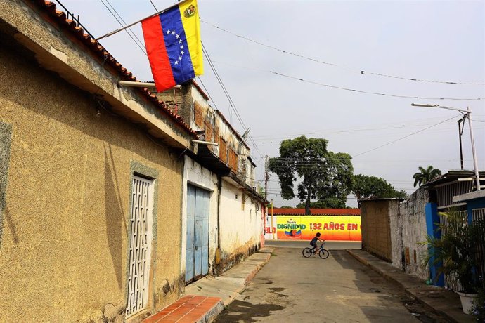 Vista general de una calle en Venezuela