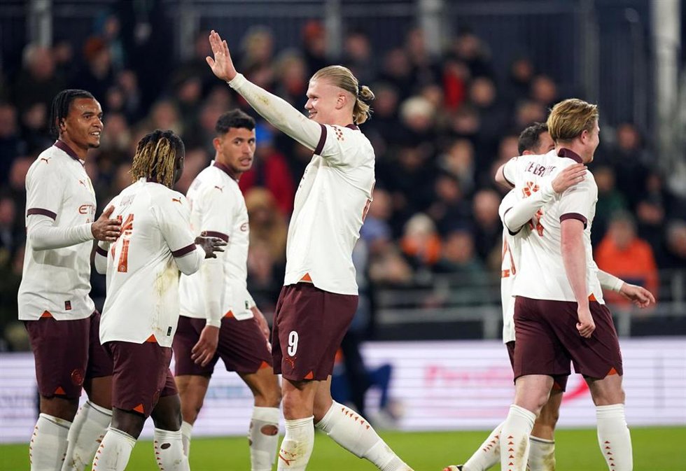 Erling Haaland en el Luton Town-Manchester City de FA Cup