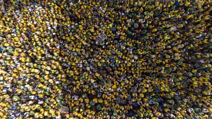 Manifestación de simpatizantes del expresidente Jair Bolsonaro