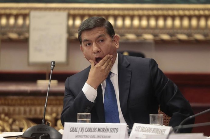 Archivo - El exministro del Interior de Perú, Carlos Morán