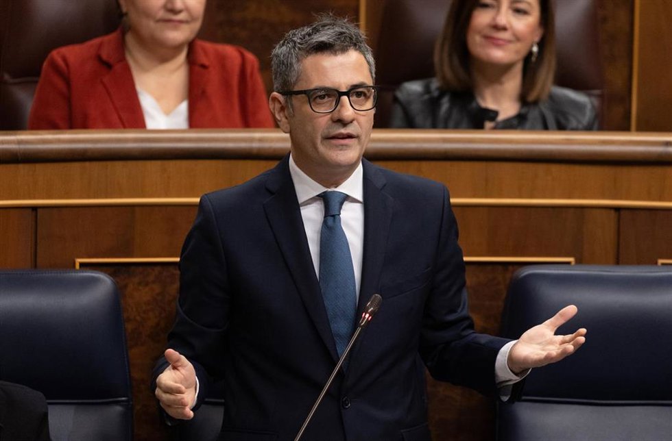 Archivo - El ministro de la Presidencia, Justicia y Relaciones con las Cortes, Félix Bolaños