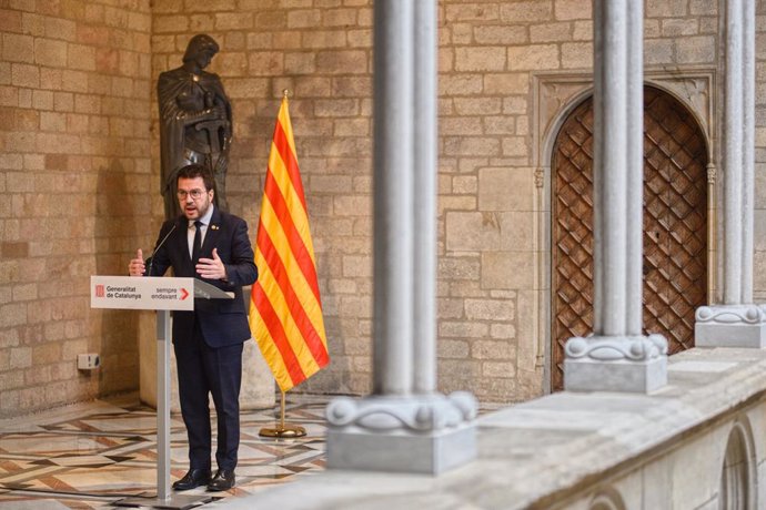 El president de la Generalitat, Pere Aragonès