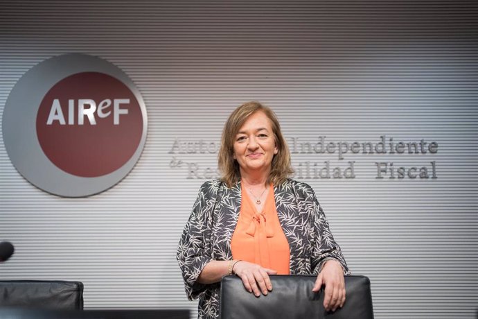 Archivo - La presidenta de la AIReF, Cristina Herrero