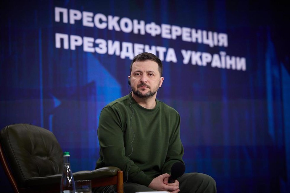 El presidente de Ucrania, Volodimir Zelenski.