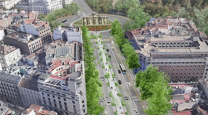 Bulevar que unirá la Plaza de Cibeles con la Puerta de Alcalá