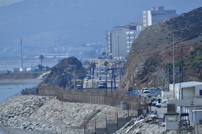 Archivo - Frontera de Ceuta en una imagen de archivo