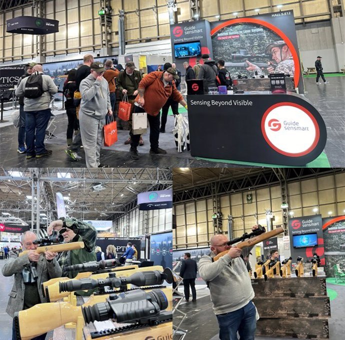 Guide sensmart booth at the British Shooting Show