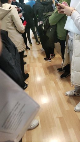 Solicitantes del puesto ofrecido por el Imefe para la futura residencia de ancianos.