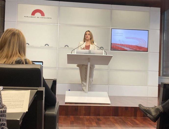 La consellera de Economía y Hacienda de la Generalitat, Natlia Mas.