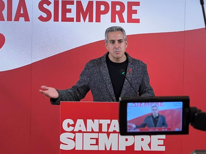Archivo - Pablo Zuloaga, secretario general del PSOE de Cantabria