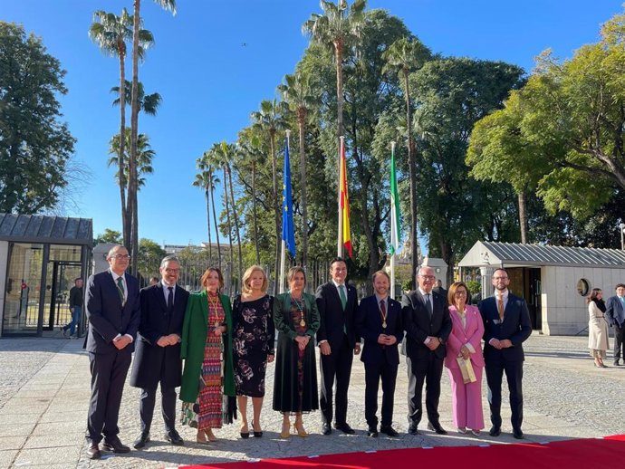 Diputados del PP de Jaén en el acto institucional del Parlamento andaluz con motivo del 28F