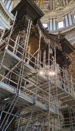 Restauración del Baldaquino de Bernini