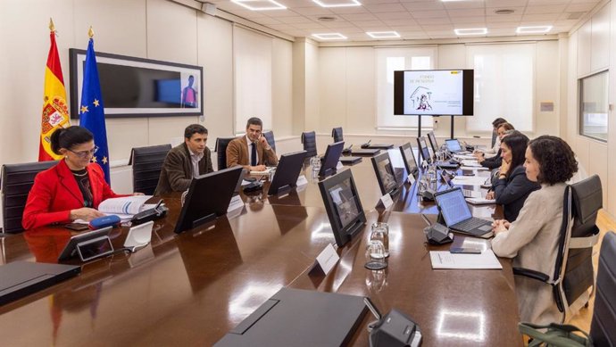 El secretario de Estado de la Seguridad Social y Pensiones, Borja Suárez, durante una reunión mantenida esta tarde con el Comité de Gestión del Fondo de Reserva de la Seguridad Social. A 28 de febrero de 2024.