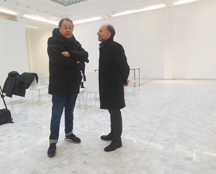 O deseñador Roberto Verino e o alcalde de Ourense, Gonzalo Pérez Jácome