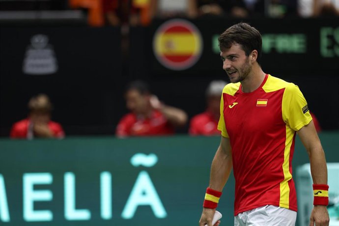 Archivo - Pedro Martínez, durante un partido.
