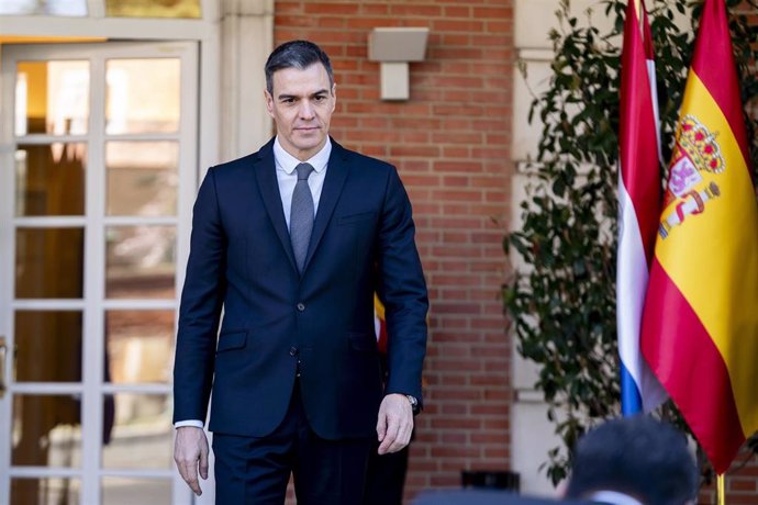 El presidente del Gobierno, Pedro Sánchez