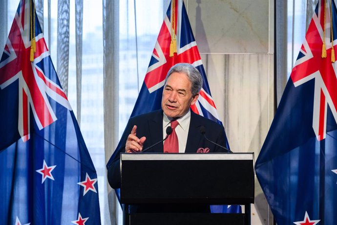 Archivo - El ministro de Exteriores de Nueva Zelanda, Winston Peters