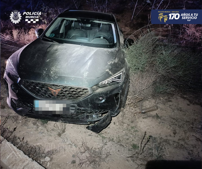 Imagen del turismo, tras el accidente