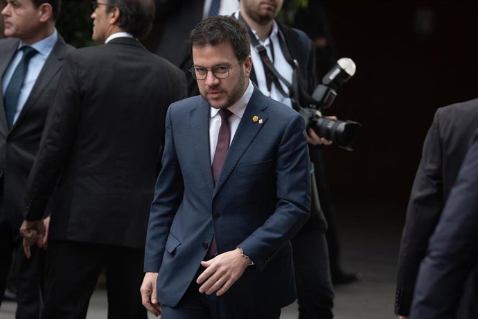 El presidente de la Generalitat, Pere Aragonès, en una imagen de archivo.