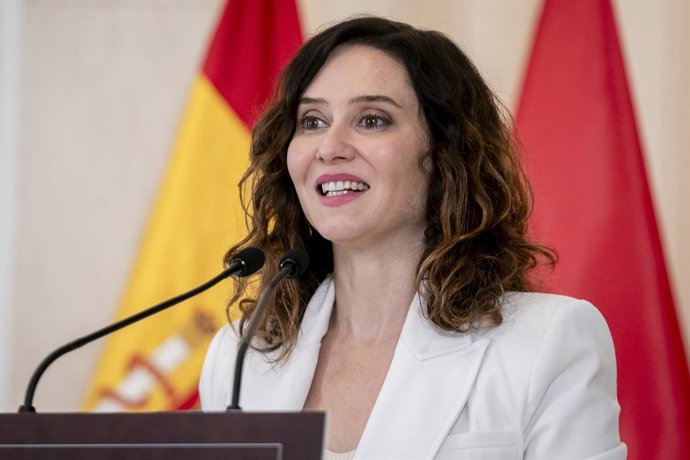 La presidenta de la Comunidad de Madrid, Isabel Díaz Ayuso