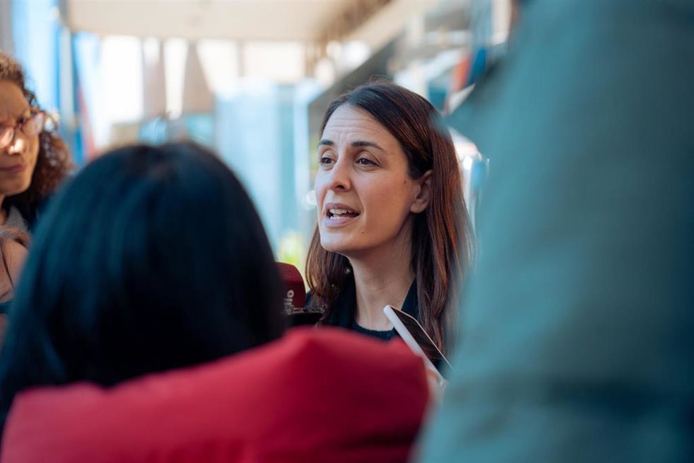 La portavoz de Más Madrid en el Ayuntamiento, Rita Maestre, ofrece declaraciones tras la denuncia por la gestión en las residencia de mayores durante la pandemia, en la Fiscalía Provincial de Madrid