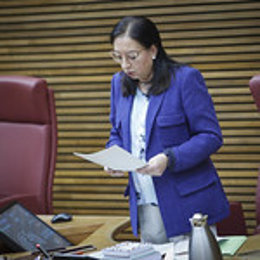 La presidenta dels Corts, LLanos Massó, en imatge d'arxiu.