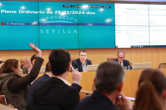 Pleno ordinario de febrero de la Diputación de Sevilla 