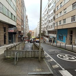 Calle de A Rosa, en Santiago de Compostela