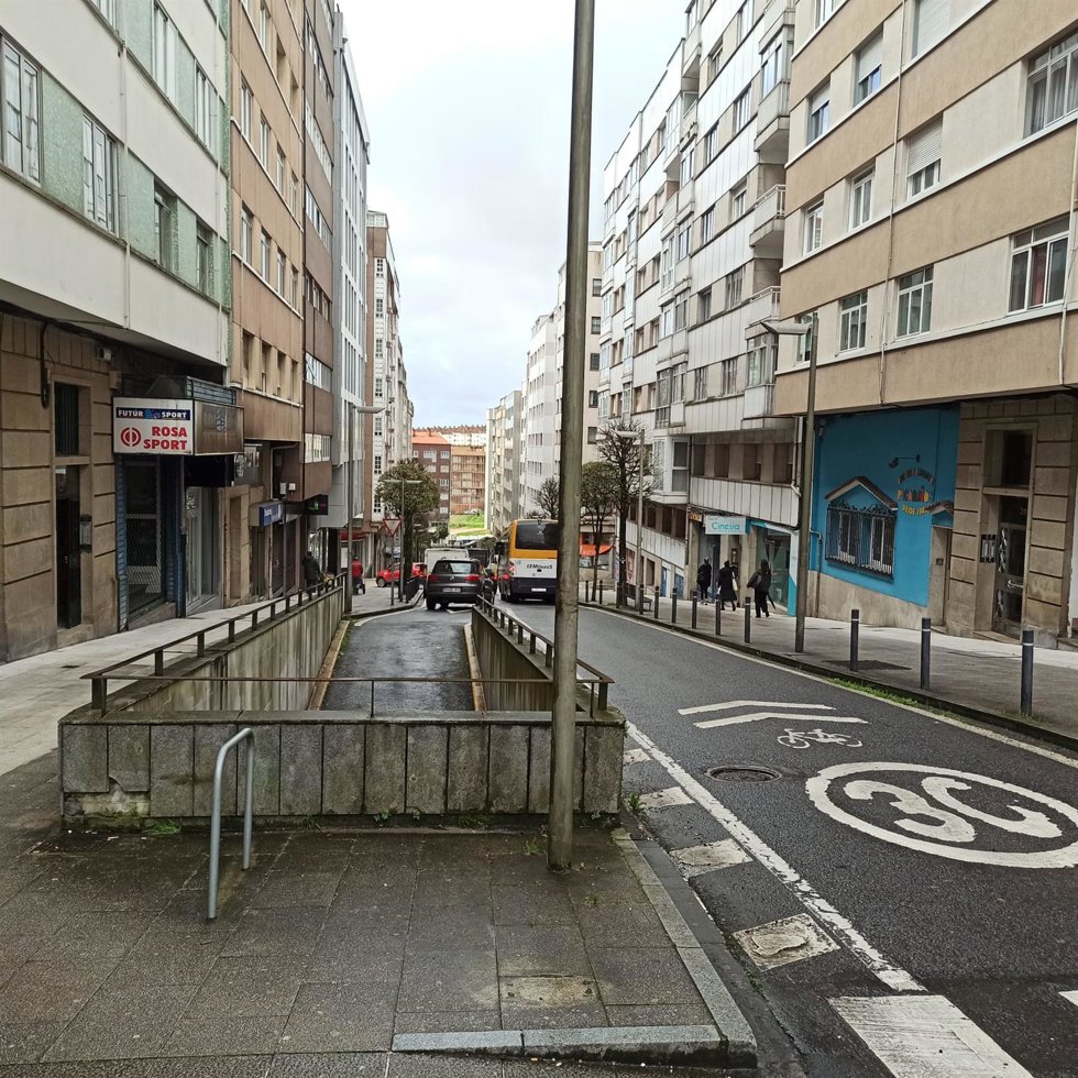 Calle de A Rosa, en Santiago de Compostela