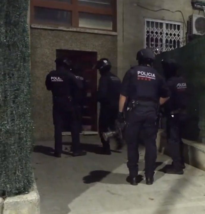 Imatge del dispositiu policial