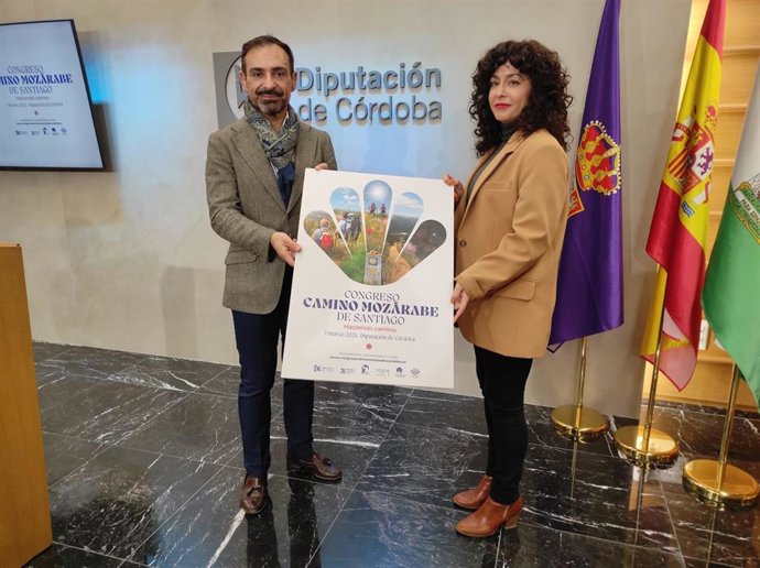 El presidente de Iprodeco, Félix Romero, en la presentación del III Congreso de Camino Mozárabe de Santiago.
