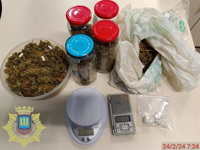 Droga incautada por la Policía Local de Logroño