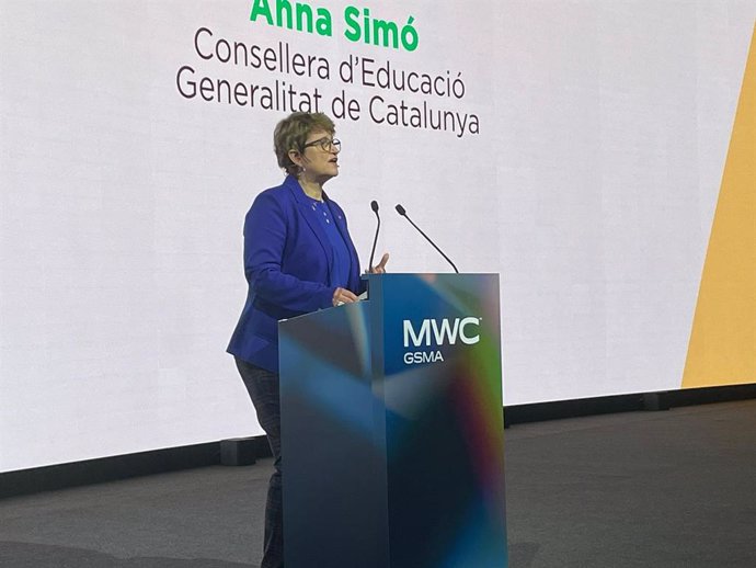 La consellera Anna Simó en el MWC