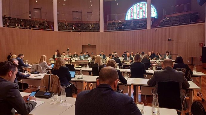 Pleno de la Diputación de Barcelona.